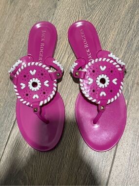 Jack Rogers Jelly Sandals, Size 8
